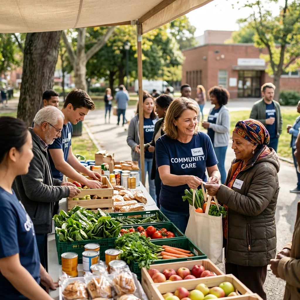Food support for homeless and underprivileged families