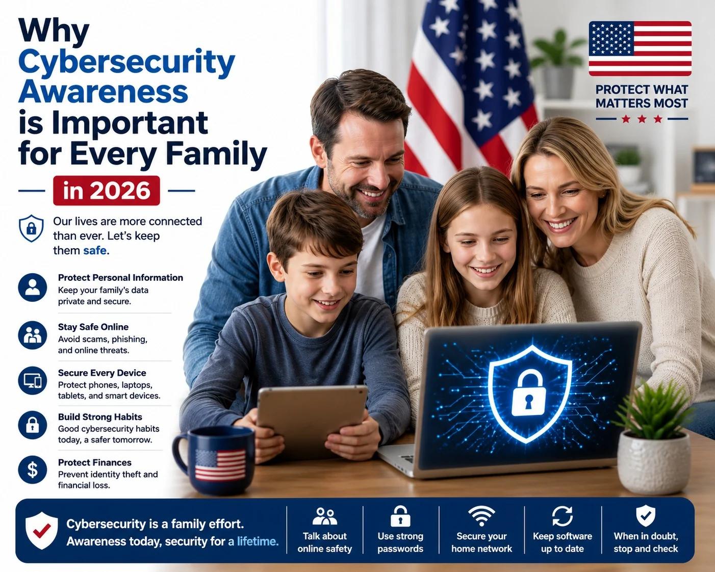 Cybersecurity awareness for family safety