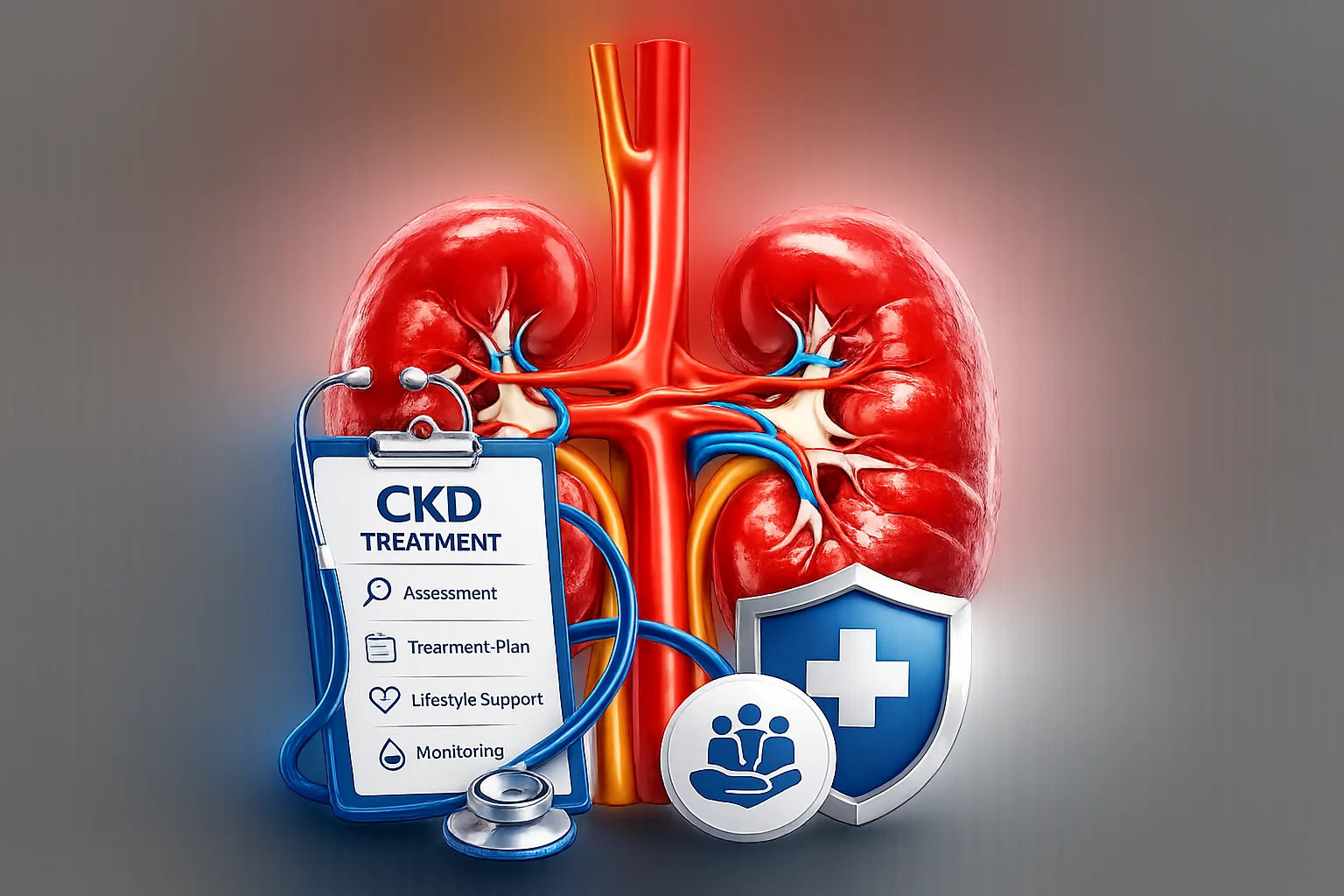 CKD treatment and kidney care support